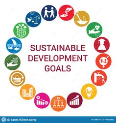 sustainable development goals round concept sustainable de